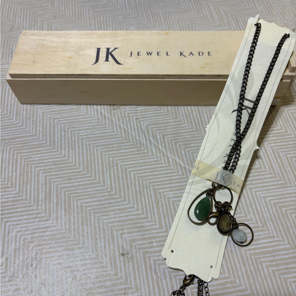 Jewel Kade Green And Brown Charm Necklace 10$